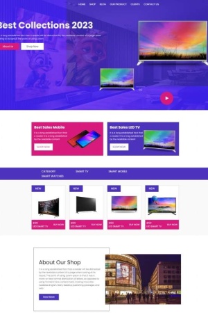 電視手機折扣商城網(wǎng)站模板-Toy模板網(wǎng)編號5547